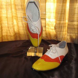 Jim Cary Mask Style Roaring 20 men's Gatsby vibe latin dance shoes hard sole